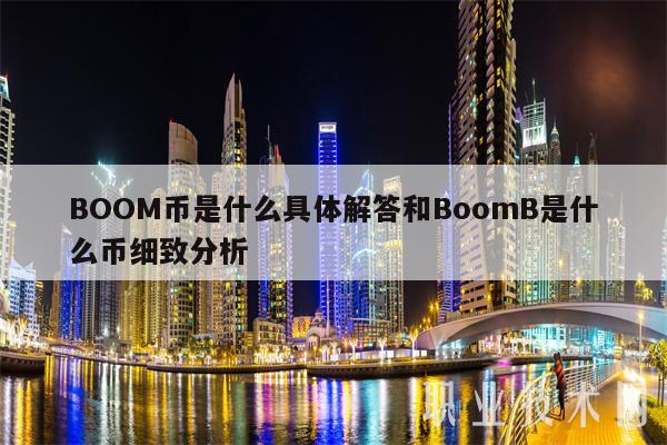 BOOM币是什么具体解答和BoomB是什么币细致分析